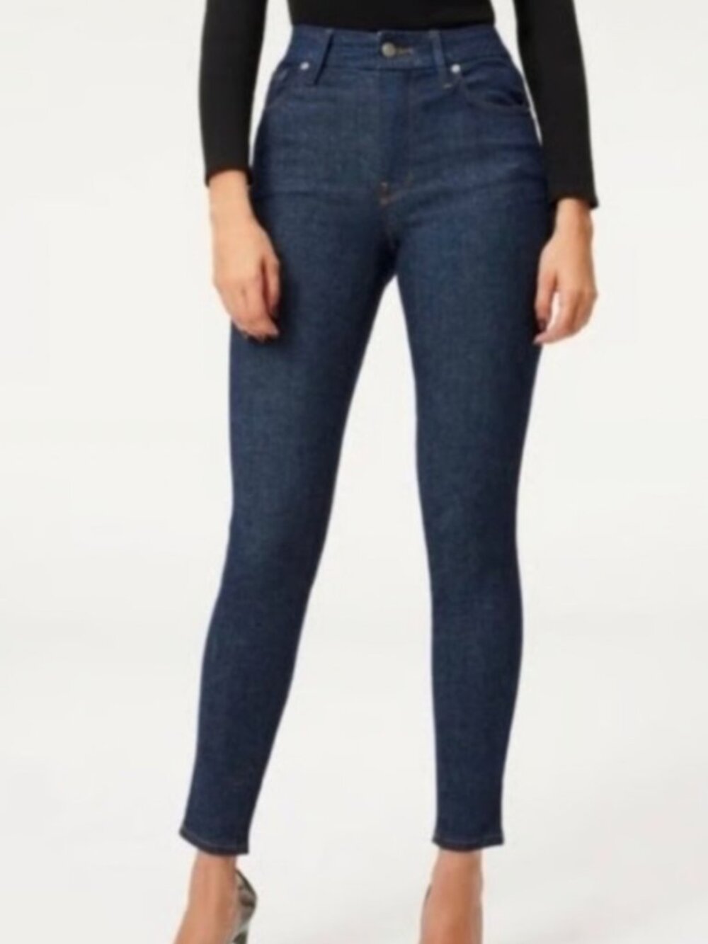 Good American Always Fits 6-12 Dark Blue Skinny Jeans